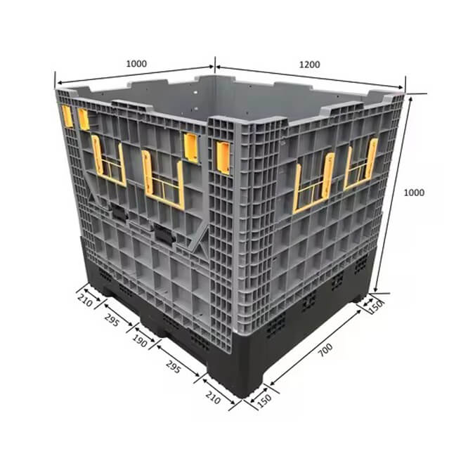 Plastic Foldable Pallet Boxes MYBCAF1210H1000