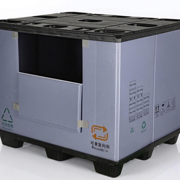 Industrial Use Heavy Duty Autopack Collapsible Corrugated Injection Molded Racking Ready Plastic Pallet Box Board Crate