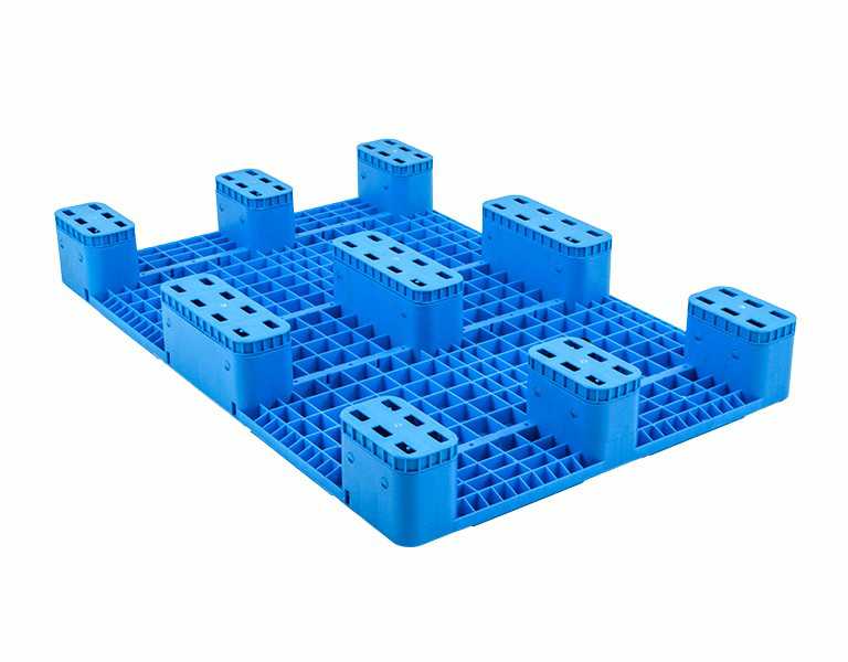 1208 Smooth Deck 9-Leg Plastic Pallet