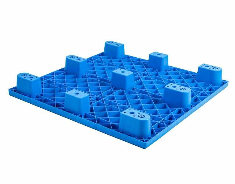 1111 Vented Deck 9-Leg Nestable Plastic Pallet