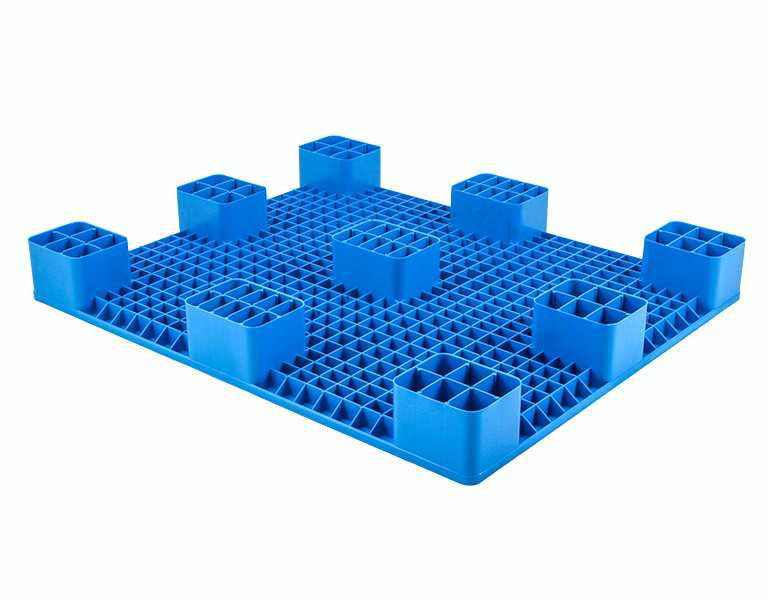 1210 Smooth Deck 9-Leg Plastic Pallet