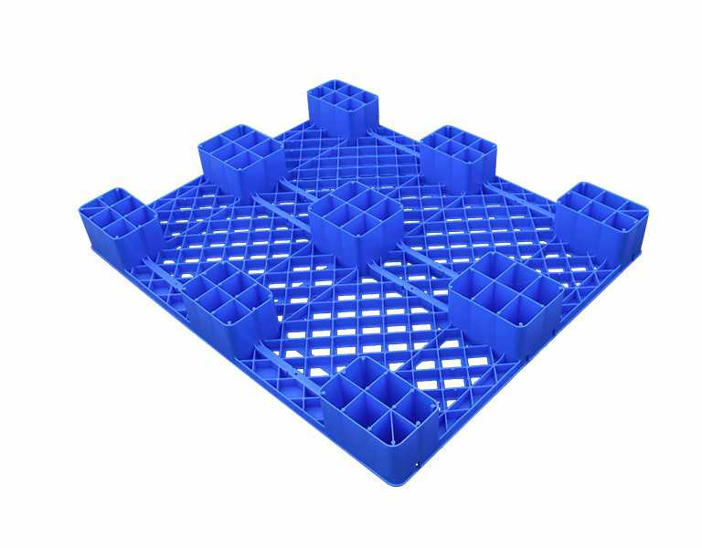 1210 Vented Deck Large 9-Leg Plastic Pallet / Warehouse Mat